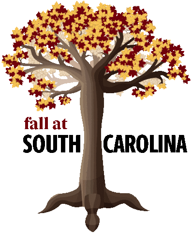Fall Tree Sticker by University of South Carolina