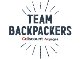 Travel Backpacker Sticker by Cdiscount Voyages