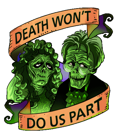 Till Death Do Us Part 80S Sticker by Beetlejuice