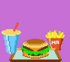 Pixel Burger GIF by haydiroket