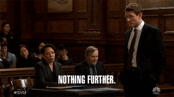 Nothign Further GIF by SVU