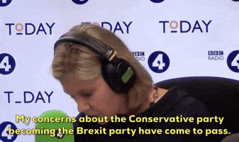 news brexit justine greening my concerns about the conservative party becoming the brexit party have come to pass GIF