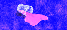 PECKDISH food illustration pink blue GIF