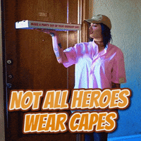 Delivers Not All Heroes Wear Capes GIF