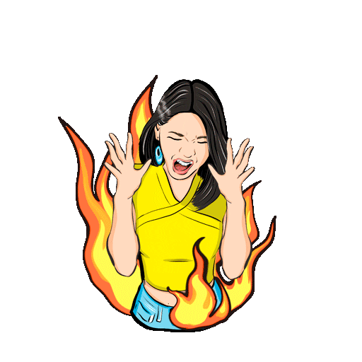 Angry Stressed Out Sticker