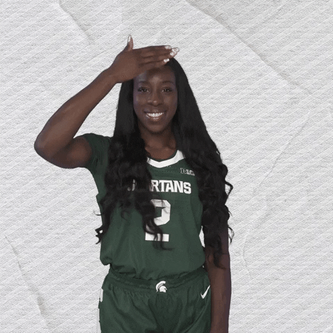 Go Green Womens Basketball GIF by Michigan State Athletics
