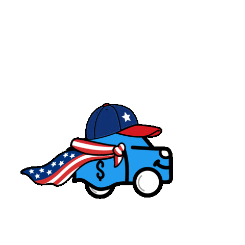Independence Day Car Sticker by Wheelzy
