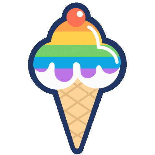 Happy Rainbow Sticker