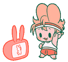 Bunny Exercise Sticker