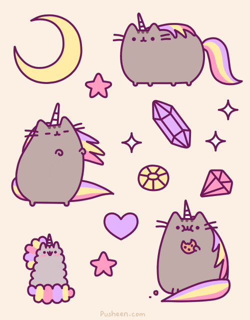 and a stormycorn GIF by Pusheen
