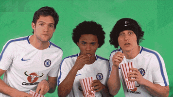 scared chelsea fc GIF by Carabao UK