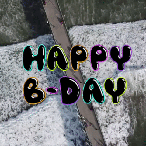 Happy Birthday Ocean GIF by Yevbel