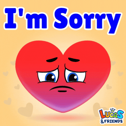 Sad Forgive Me GIF by Lucas and Friends by RV AppStudios