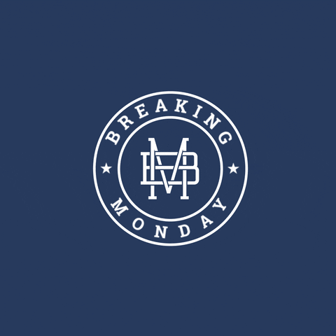 Breakingmonday logo spinning square apparel GIF