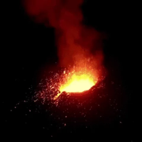 eruption GIF