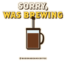 But First Coffee Sticker by buddhabeanscoffee