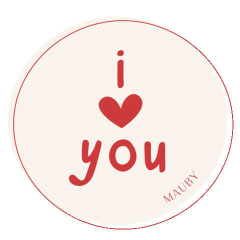 I Love You Sticker by Mauby Official