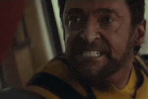 Angry Hugh Jackman GIF
