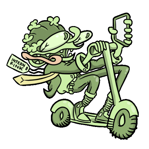 Rat Fink Tongue Sticker by Mike O.