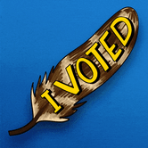 I Voted feather