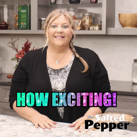 TheSaltedPepper happy for you excited dance how exciting the salted pepper GIF