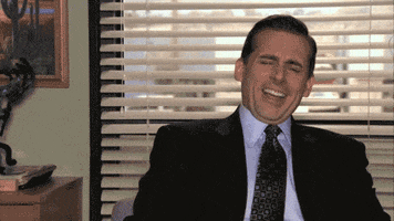 the office laughing GIF