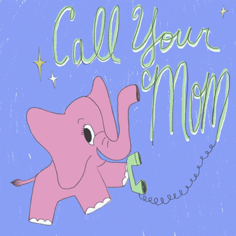Mothers Day Elephant GIF by Jess