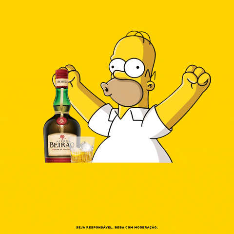 Homer Simpson Fun GIF by Licor Beirão