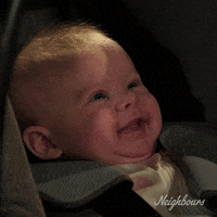 Baby Smile GIF by Neighbours (Official TV Show account)