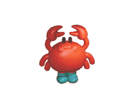 3D Crab Sticker