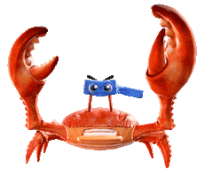 Crab Running Sticker by REWE