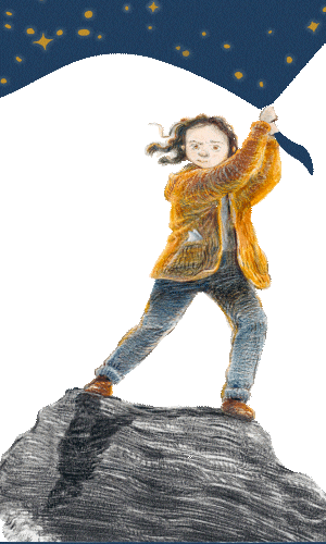 Night Sky Stars Sticker by Flying Eye Books