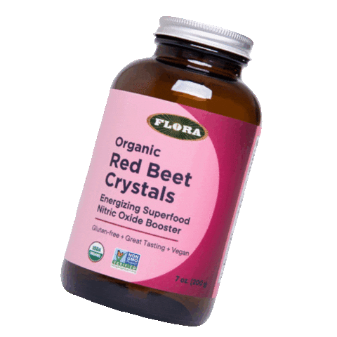 Red Beet Crystals Sticker by Flora Health