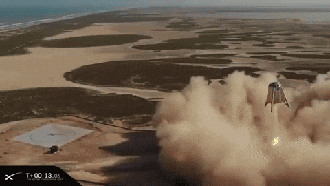  rocket spacex starhopper GIF