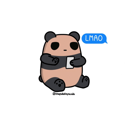 Thepotatopanda mood dead lmao panda GIF