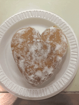 FatimaRetreat heart valentine valentines day donut GIF