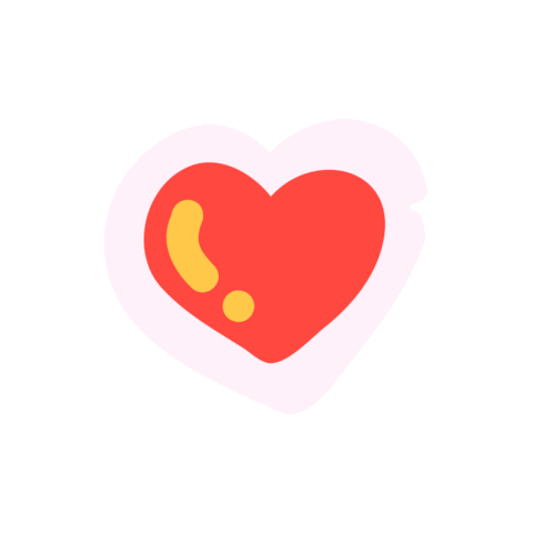 Heart Sparkle Sticker by Jamie Tam