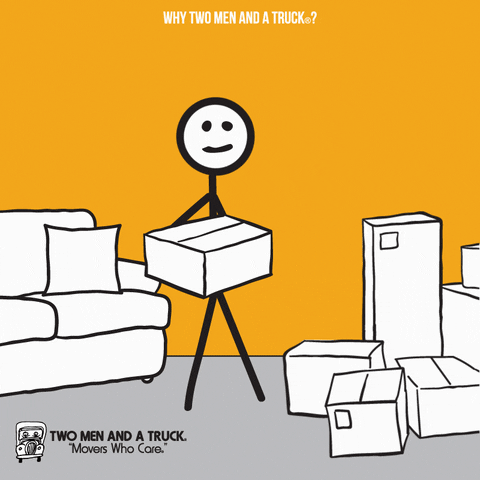 Box Moving GIF by TWO MEN AND A TRUCK®