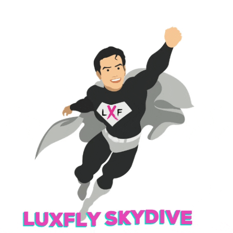 LUXFLY SKYDIVE GIF