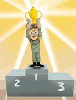 Winning Number One GIF by Bill Greenhead