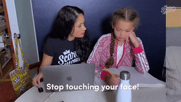 No Touching GIF by Scary Mommy