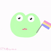 QTKittencorn frog pan froggy pansexual GIF