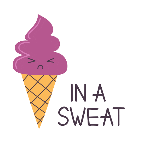 Sweating Ice Cream Sticker by Ecomz