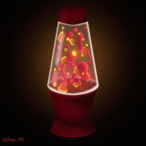 Retro Lavalamp 70S Digitalanimation GIF