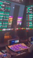 Rainwater Pours Through TV Screen in Las Vegas Casino as Flash Flooding Hits