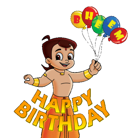Party Birthday Sticker by Chhota Bheem