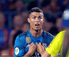 Shocked Cristiano Ronaldo GIF
