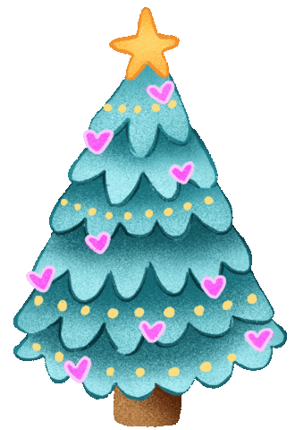 Christmas Tree Sticker by Jenn Arregocés