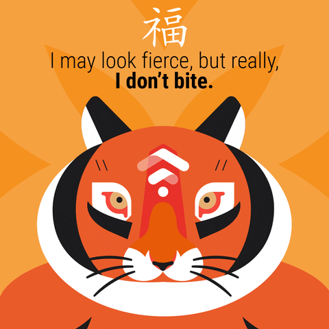 Chinese New Year Tiger GIF by Just Global