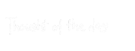 Thought Of The Day Sticker